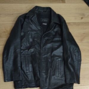 Men's Black Leather Jacket